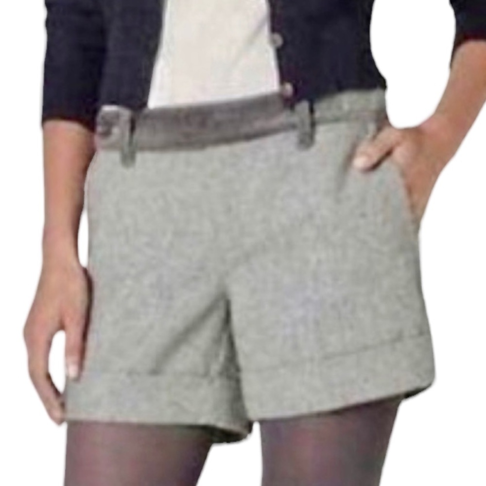 Anthro Paper Boy Shorts Grey Gray 6 NWT